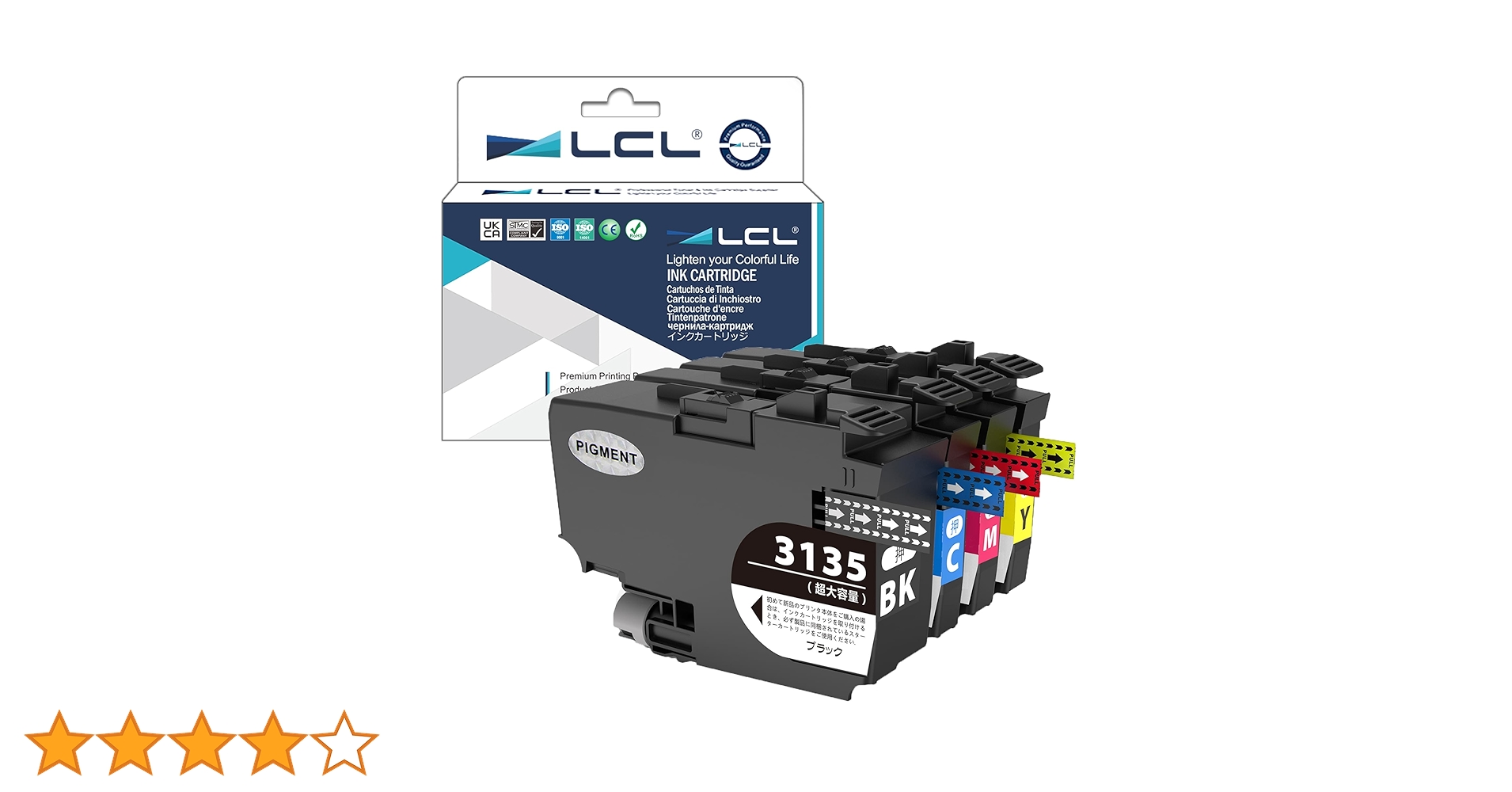 Amazon.co.jp: LCL Brother用 ブラザー用 LC3135-4PK LC3135 BK/C/M/Y